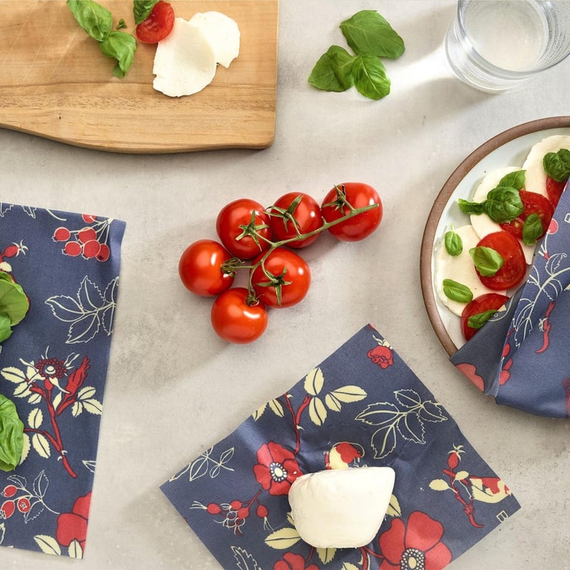 Bee's Wrap Beeswax Wraps for Food - Cut to Size 14x52" Wax Paper Roll - Made in USA Reusable Waxed Paper & Bowl Covers - Organic & Eco-Friendly Alternative to Aluminum Foil & Plastic Wrap, Botanical - Image 3